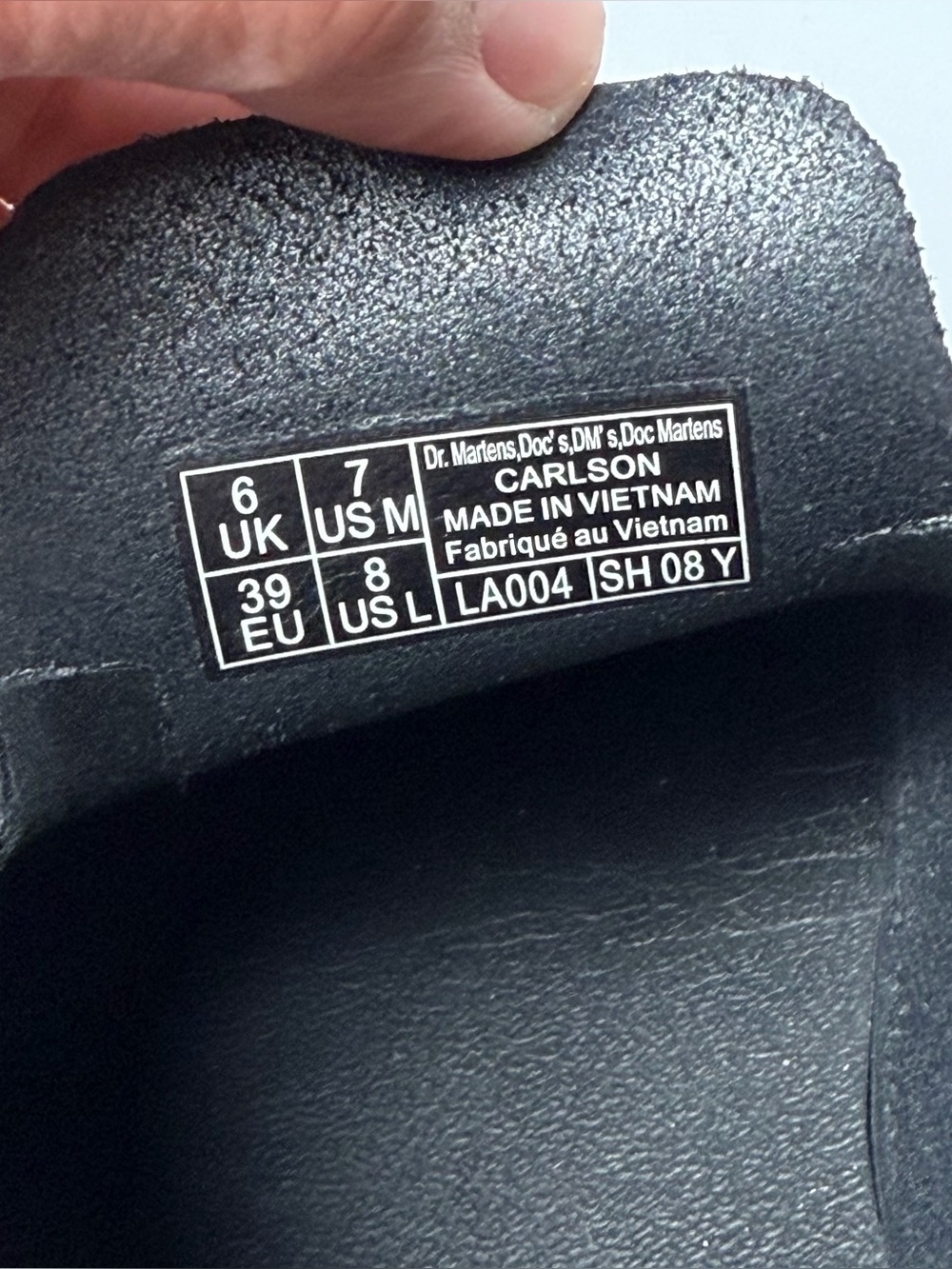 Dr. Martens Carlson Slingback Mules Leather Black Size 7 US M Size 8 US L - Picture 2 of 10